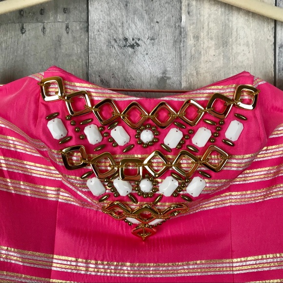 Lilly Pulitzer Sami-Ryan Dress Hotty Pink Sz 2 EUC - Picture 4 of 8